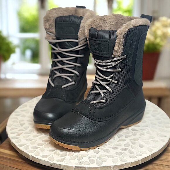 The North Face Shellista IV Mid Waterproof Snow Boot Women’s 9.5 NF0A5G2N Faux F - Picture 1 of 15